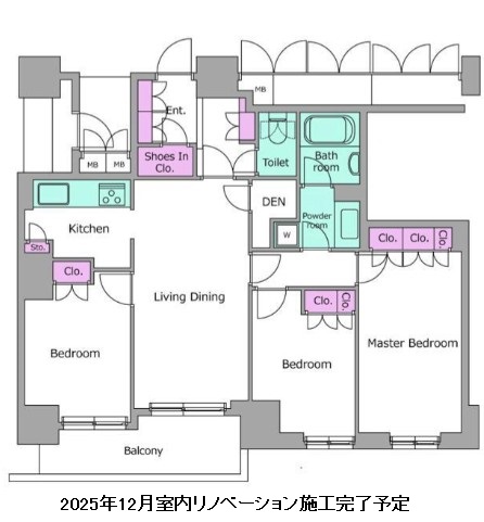 レジディアタワー目黒不動前2008号室の図面