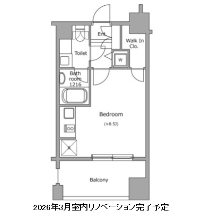 レジディア市ヶ谷204号室の図面
