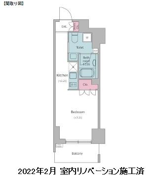 レジディア渋谷802号室の図面