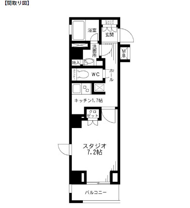 レジディア九段下808号室の図面
