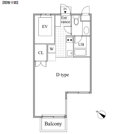 レジディア目黒Ⅱ304号室の図面