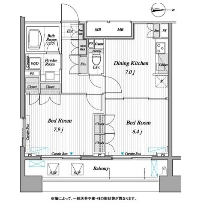 レジディア錦糸町Ⅱ1104号室の図面
