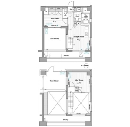 レジディア錦糸町Ⅱ1303号室の図面