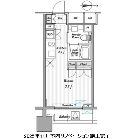 レジディア錦糸町Ⅱ609号室の図面