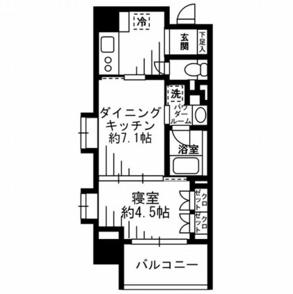 レジディア池尻大橋401号室の図面