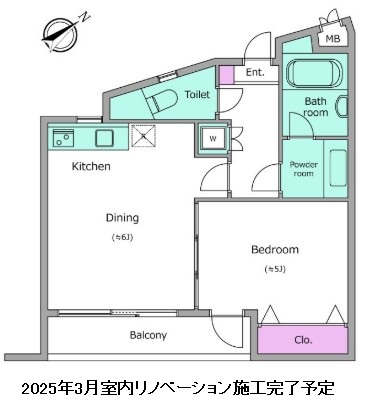 レジディア笹塚222号室の図面