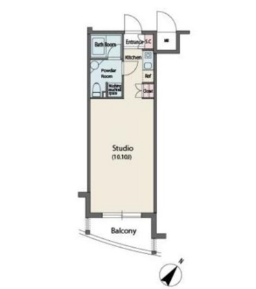 ＭＦＰＲ代々木タワー1103号室の図面