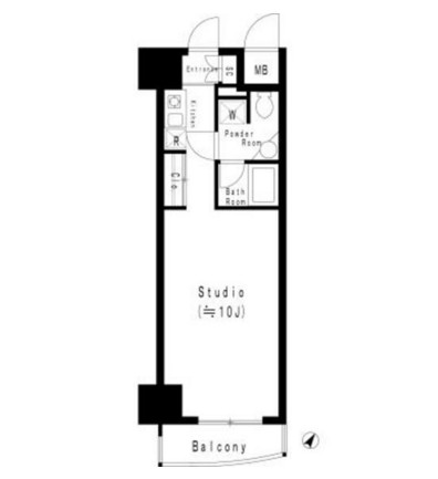 ＭＦＰＲ代々木タワー405号室の図面
