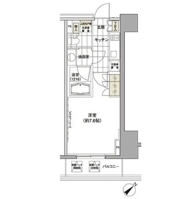パークハビオ渋谷1109号室の図面