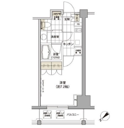 パークハビオ渋谷905号室の図面