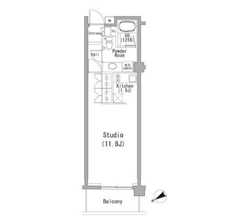 ＰＥＲＣＨ南青山204号室の図面