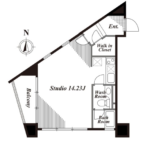 キャビンアリーナ南青山801号室の図面