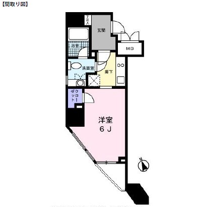 レジディア高輪桂坂1103号室の図面