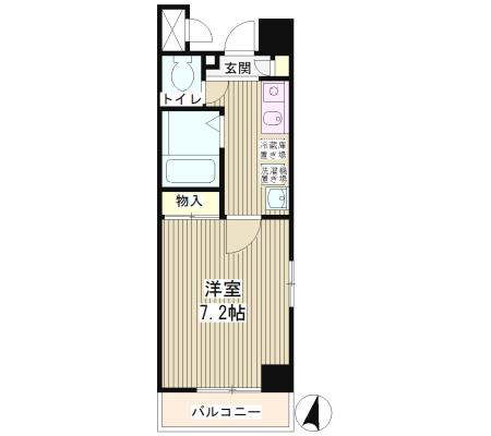 グランドゥ渋谷401号室の図面