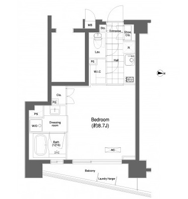 プライムアーバン目黒大橋ヒルズ315号室の図面