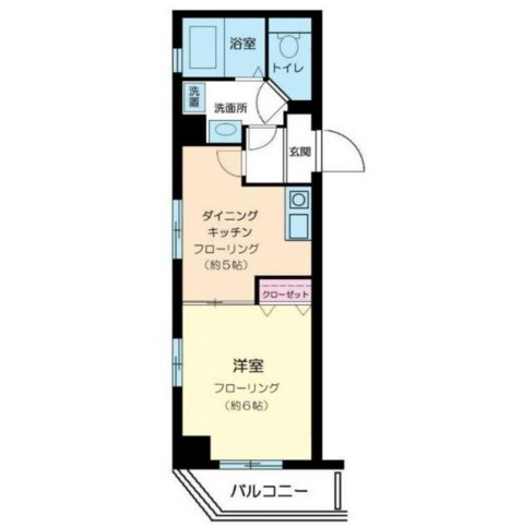 エルサンタフェ渋谷501号室の図面