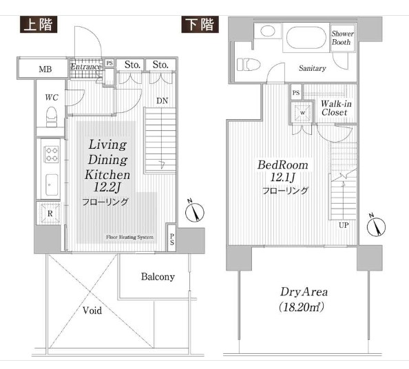 コートヒルズ広尾南102号室の図面