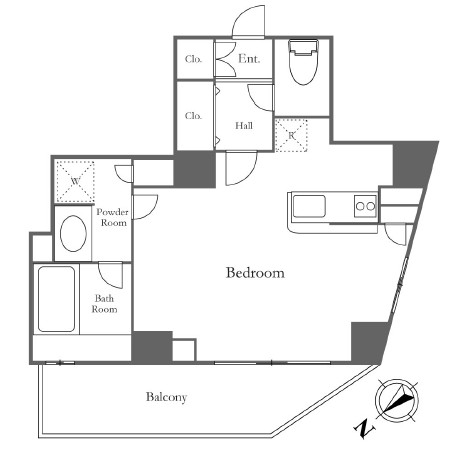 セントラルクリブ六本木2-501号室の図面