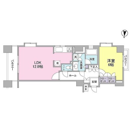 プロスペクト・グラーサ広尾609号室の図面