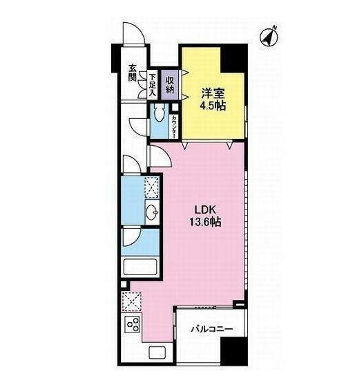 プロスペクト渋谷道玄坂1104号室の図面