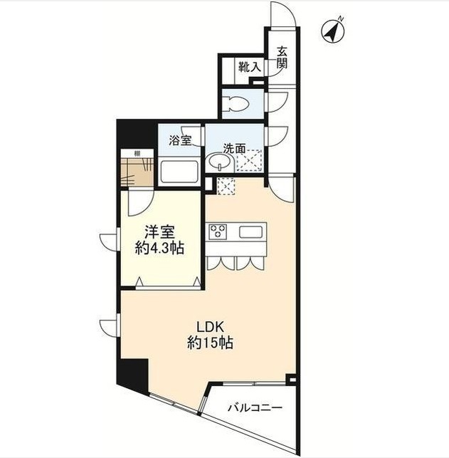 プロスペクト渋谷道玄坂602号室の図面