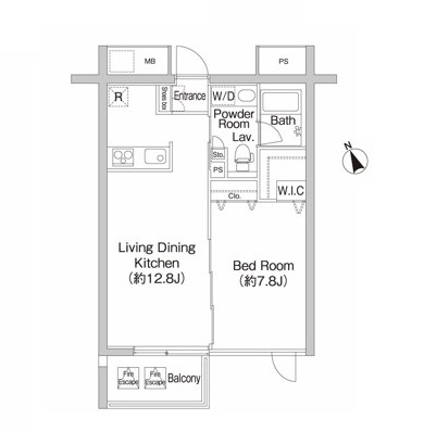 プライムアーバン市谷仲之町311号室の図面