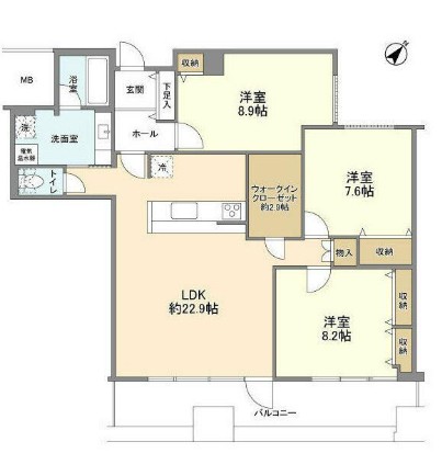 渋谷プロパティータワー1303号室の図面