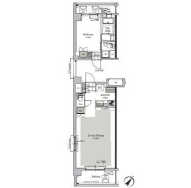 パークキューブ西ヶ原ステージ437号室の図面