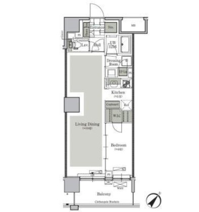 パークキューブ西ヶ原ステージ810号室の図面