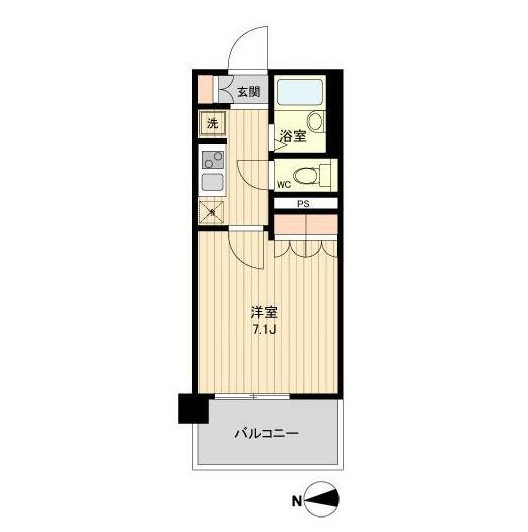 ラクアスレジデンス東新宿1007号室の図面
