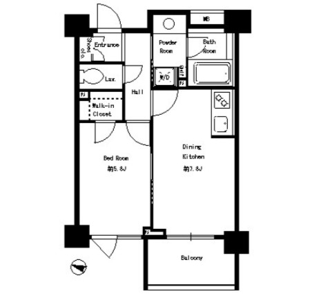 パークキューブ本郷502号室の図面