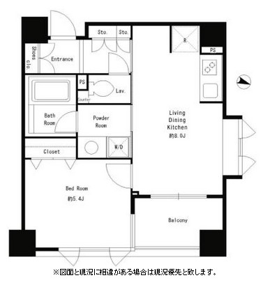 パークキューブ本郷805号室の図面