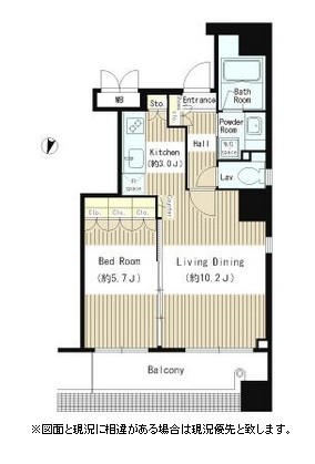 クリアウォータ芝601号室の図面