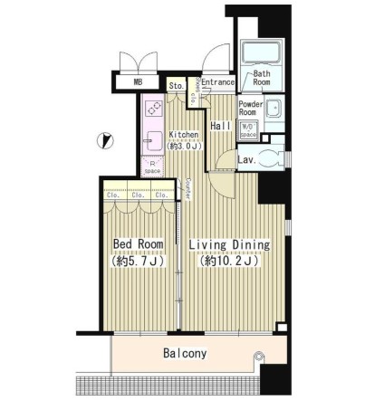 クリアウォータ芝901号室の図面