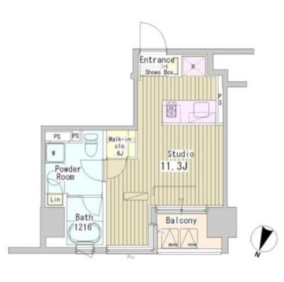 アーバンキューブ九段南803号室の図面
