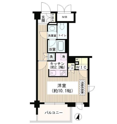 アゼリアテラス新宿513号室の図面
