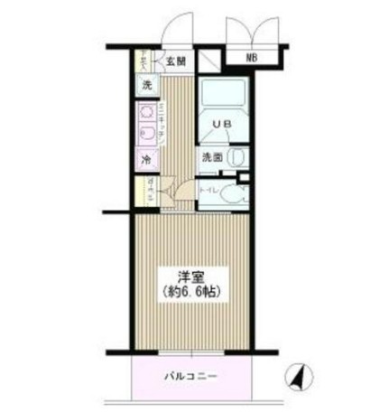 ＴＳハイム新宿106号室の図面