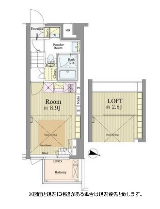 神楽坂南町ハウス104号室の図面