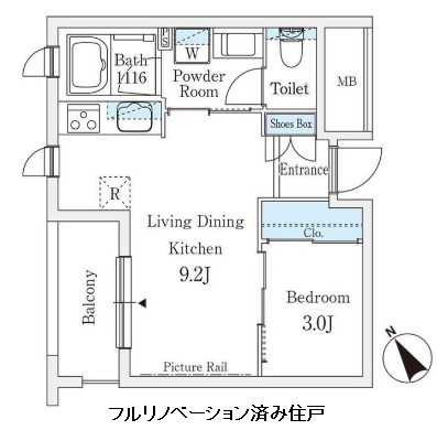 エル・セレーノ西早稲田118号室の図面