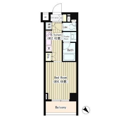 タキミハウス西早稲田104号室の図面