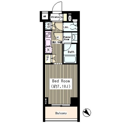 タキミハウス西早稲田404号室の図面
