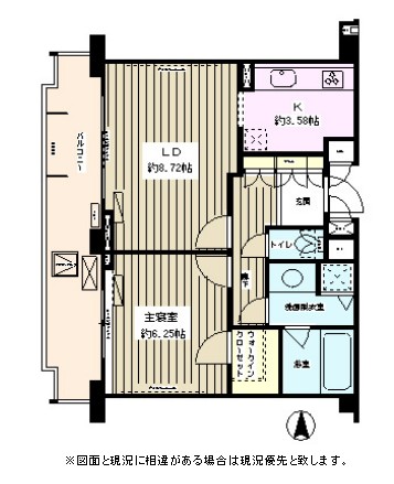 プランシェール落合507号室の図面