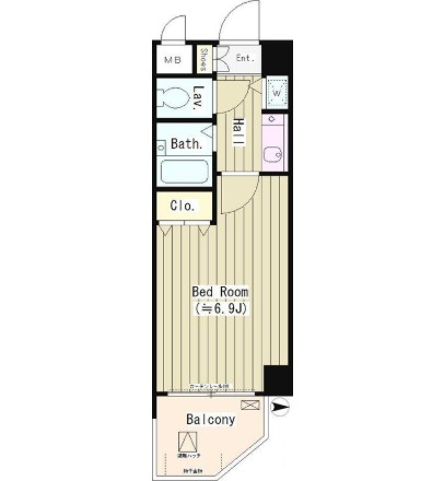 パークヒルズ落合507号室の図面