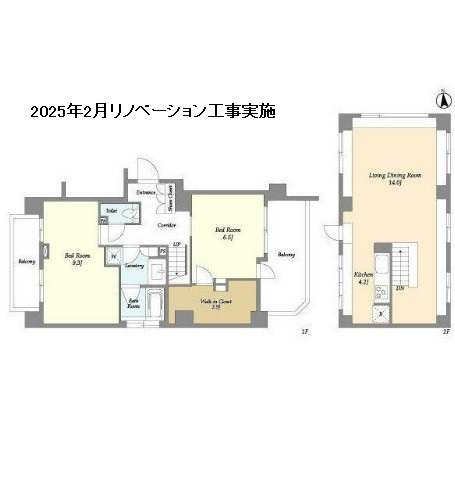コンフォリア市谷薬王寺501号室の図面
