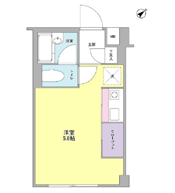 ＥＳＹ表参道103号室の図面
