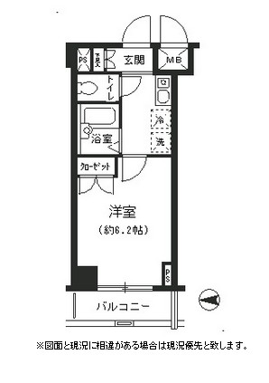 Ｔ＆Ｇ四谷マンション606号室の図面