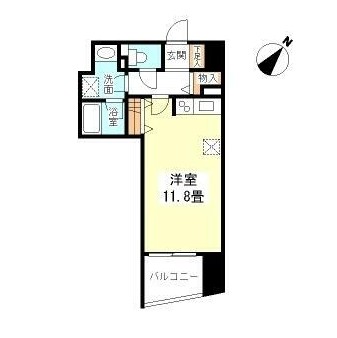 ＴＫフラッツ渋谷1007号室の図面