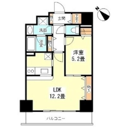 ＴＫフラッツ渋谷805号室の図面