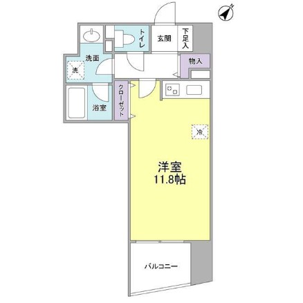 ＴＫフラッツ渋谷807号室の図面