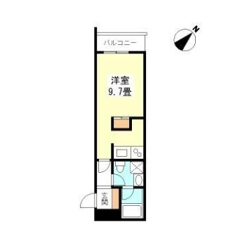 ＴＫフラッツ渋谷915号室の図面